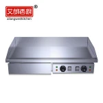 Commercial stainless steel bbq grill full flat electric griddle