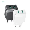 Compact Black 10W EU Standard Plug 1 Year Warranty 2.1A Dual Ports Android Smart USB Wall Charger