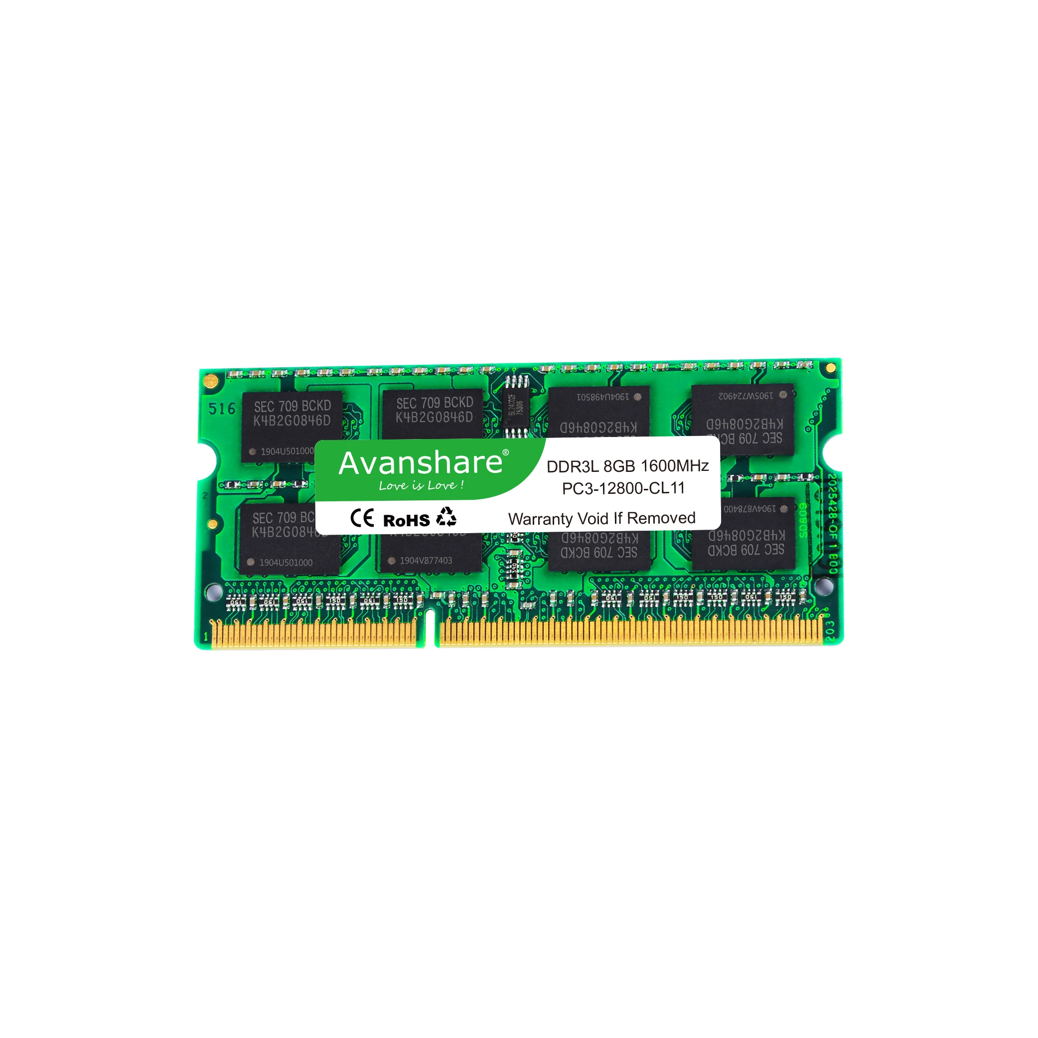 Compatible with all 8gb ddr3 1600mhz laptop ram memory