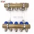 Import copper underfloor distribution Pipe manifold HVAC collectors water heating system with brass valve and Flowmeter factory price from China