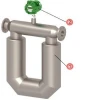 Coriolis mass flow meter for gasoline, liquefied petroleum gas, kerosene, diesel fuel, oil, oil-water