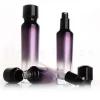 Cosmetic Bottle and Cosmetic Jar Wholesale 100ml Coloured Glass Luxury PUMP Sprayer Skin Care Cream Screen Printing