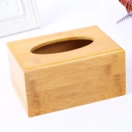 Creative Customized LOGO Advertising  Bamboo Napkin Box Hotel Restaurant Bamboo Tissue Box