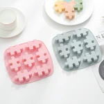Creative ice making lattice mold microwave oven baking chocolate puzzle biscuit silicone mold