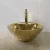 Import Cross-border electroplating ceramic wash basin round art wash Basin Hotel Bathroom Wash Basin from China