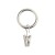 Import Curtain Ring Accessories Stainless Steel Metal curtain pole accessary curtain rod ring with  Hooks Clips from China