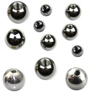 Custom 22mm 25mm 30mm 35mm stainless steel balls with M4 threaded hole
