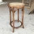 Import Custom antique solid oak wooden round bar stool with rattan seater from China