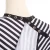 Import Custom black and white stripes 120x160 salon makeup cutting cape,hairdressers cape cloak from China