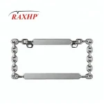 custom car abs chrome license plate frame