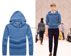 Custom cashmere Knitting models pullover hoodies for men