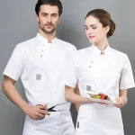 Custom Fashion Restaurant & Bar Hostess Manager Chef Service Staffs Catering Uniforms with Logo Printed