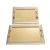 Import Custom  Gold Silver New Style Household Hotel  Restaurant Food  Plate Serving Tray Sets With Handle from China