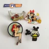 Custom hard enamel pin high quality metal lapel pin with butterfly clutch and backing card lapel badges factory price