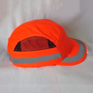 Custom industrial head protection plastic helmet shell insert ce en812 safety hard hat bump cap with led light
