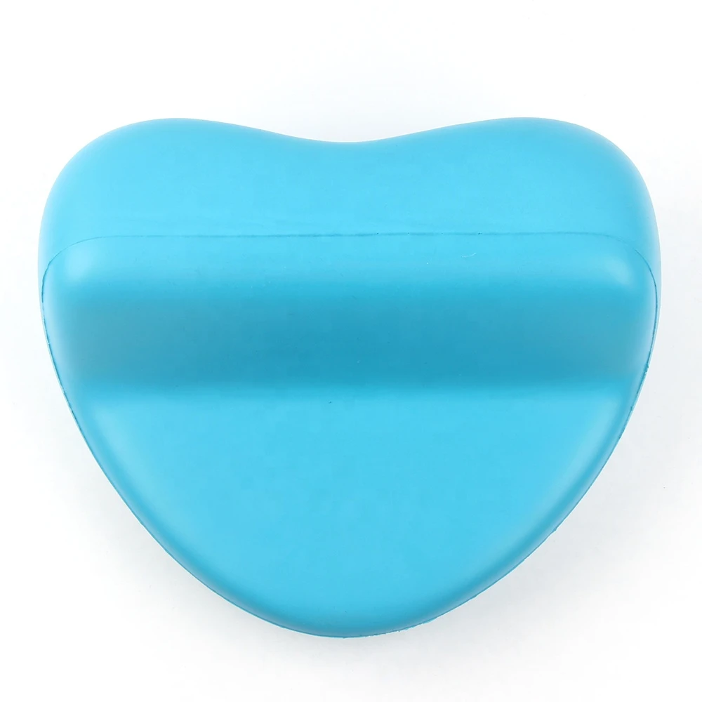 Custom Logo Love Heart Shaped Polyurethane Foam Bath Pillow