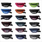 Custom logo travel canvas fanny pack outdoor unisex sport waist bag