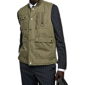 Custom Men Suit Utility Vest Waistcoat With Pockets