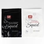 custom plastic bag black fast food low cost frozen fruit packaging bag  with own logo