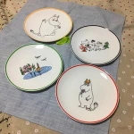 Custom Printed factory ceramic porcelain dinner meat flat plate