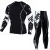 Import custom printed mens long sleeve BJJ MMA rash guard mens compression tights leggings from China