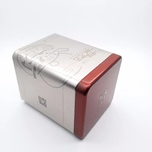 Custom printed square metal tea tin box canister for tea chocolates cookies can