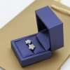 Custom PU  Leather  Necklace Bracelet Ring Watch Jewellery Packing Box Jewelry Box
