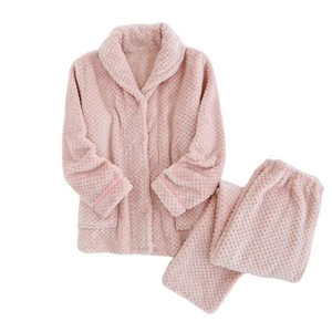 Custom Soft Comfortable Flannel Pajamas Women Wholesale  Sleepwear