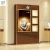 Import Custom Store Design Furniture Metal Glass Gold Wall Cabinets Jewelry Store Showcase High Back Display Case from China
