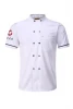 Custom summer short sleeve double-breasted chef uniform unisex hotel chef uniform