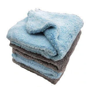 Custom Thicken Plush Edgeless microfiber car cleaning cloth wash towel