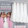 Custom transparent pvc clear wedding dress bags garment dress bags wholesale