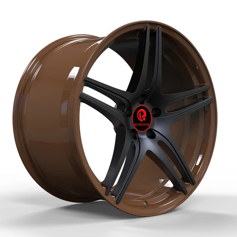 Customize Different Sizes 5-Spoke Alloy Wheels 17-24 Alloy Car Concave 12000 Tons Forging Forged Wheel Rims