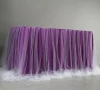 Customize New Wedding Tablecloth Wedding Table Skirt Wedding Reception Dessert Table Cover and Skirt