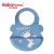 Import Customize Print Logo BPA Free Waterproof Silicone Baby Bib With Food Catcher Baby Silicone Feeding Bibs from China