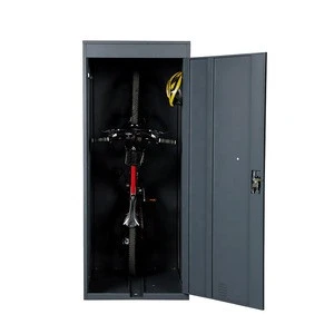 Customize steel bike storage shed outdoor public bike storage locker box metal bike shed for storing