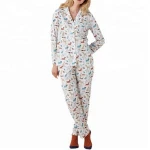 Customized Dogs Print Cotton Poplin Sleepwear