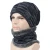 Customized logo Neck warmer knitted hat scarf set new fashion worm   Knit beanies For men winter hat