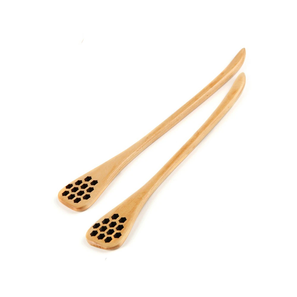 Customized Logo Personality Design Wood Honey Spoon