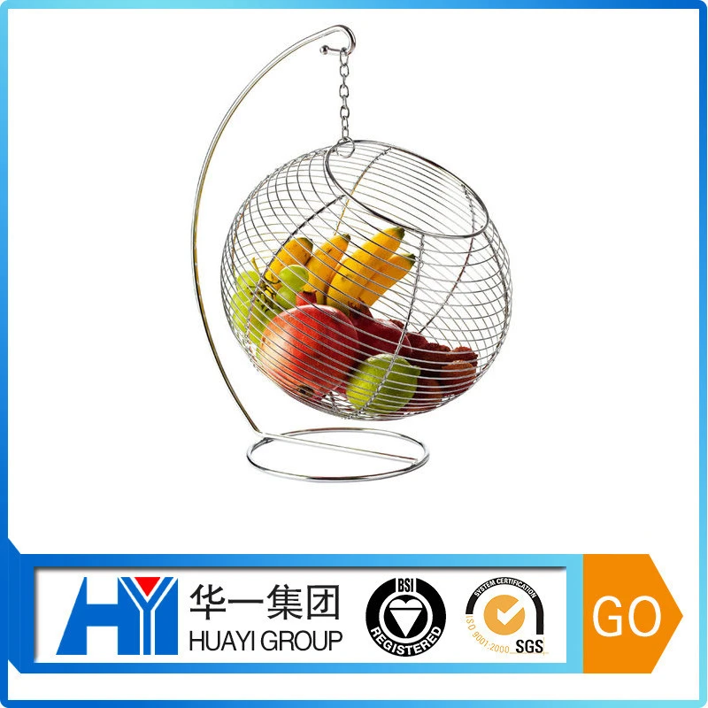 Customized Metal fruit storage basket modern design metal wire fruit basket metal fabrication service