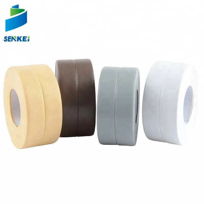 Customized PVC PE Butyl Tape Decoration Seal Caulk Strip Waterproof Rubber Tape Roll Sealing Self Adhesive Tape Rubber Strip