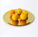 Customized Round Brass Barware Serving Trays
