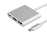 Cute USB Hub 3 In 1 Type C Hubs High Speed Charger Computer Hub Network