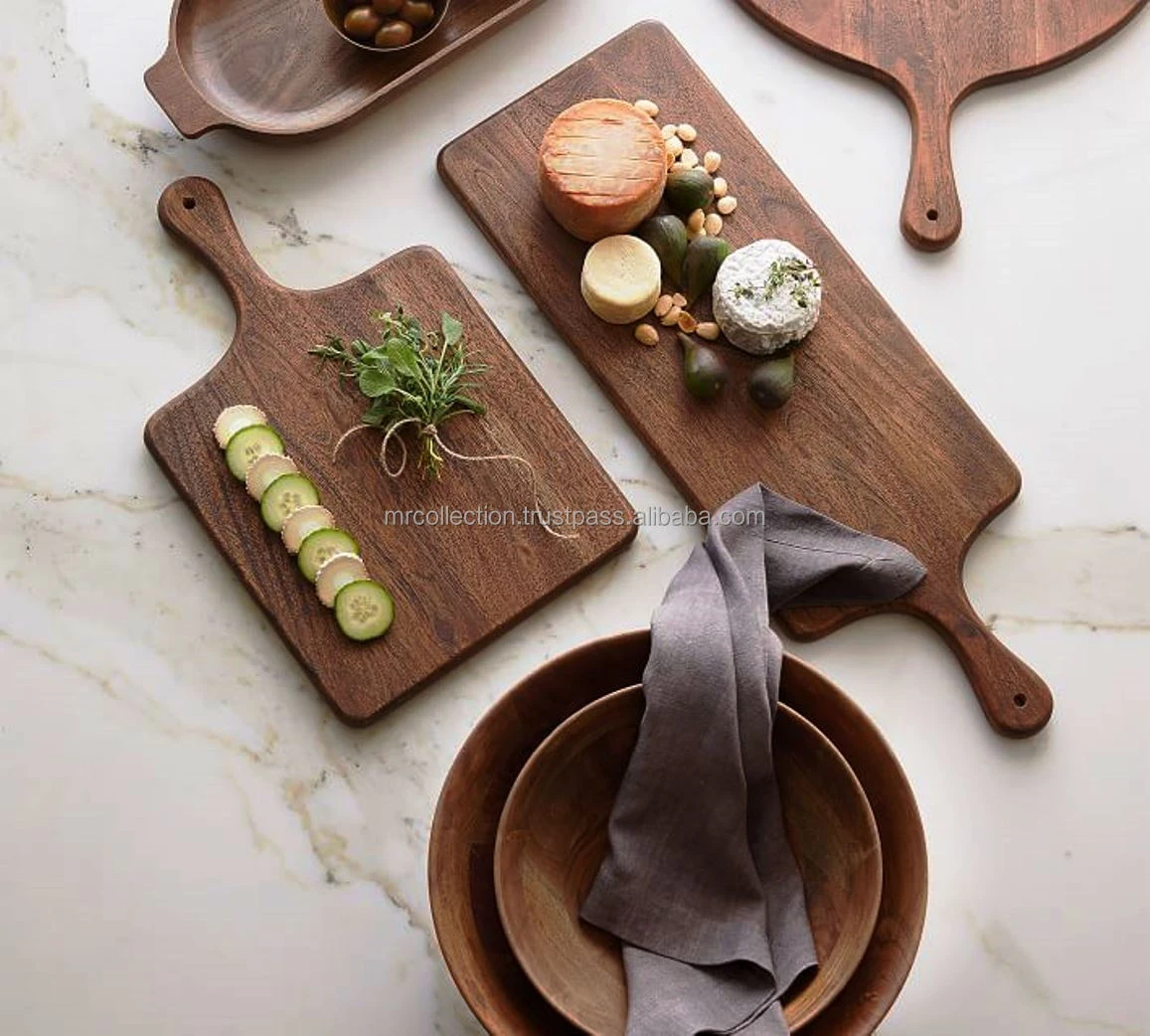 Cutting Board acacia Wooden Chopping Board Block Kitchen Wood OEM Style Piece Packaging Hotel CEO Color Package Feature Eco Type