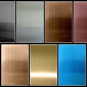 Decorative 201 304 3D-Wall Panel Black Color Coated Stainless Steel Sheets for sales