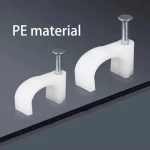 decorative PE cable clip nail factory direct make High Carbon Steel Galvanized Concrete Nails For Cable Clip
