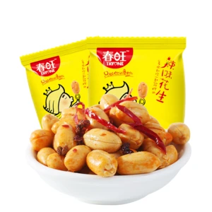 Delicious Spicy Peanut Snacks Chili Spiced Peanuts  produced by chunwang food