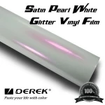 Derek Pearl White Glitter Blue Decorative Vinyl Roll Car Sticker
