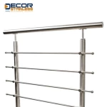 Design Balustrade Handrails Post Pipe Railing Stainless Steel Staircase Stair Railing