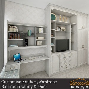 Design Furniture Bedroom Closet Wardrobe and Study Table